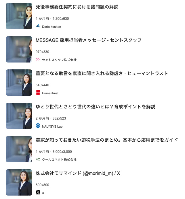 イメージ検索結果